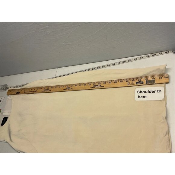 Akris Womens Sleeveless Ivory Shift Dress Size 8 Designer Neutral‎ Layer career - Picture 10 of 11